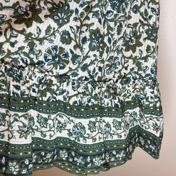 Veronica Beard Danica Floral Mini Dress Green Boho Festival -‎ S - Picture 10 of 14